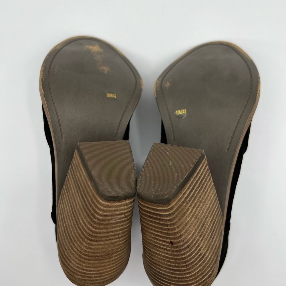 VINCE CAMUTO KORAL BOOTIES WITH A PEEP OPEN TOE And Zipper In BLACK - SIZE 10 - Picture 9 of 13